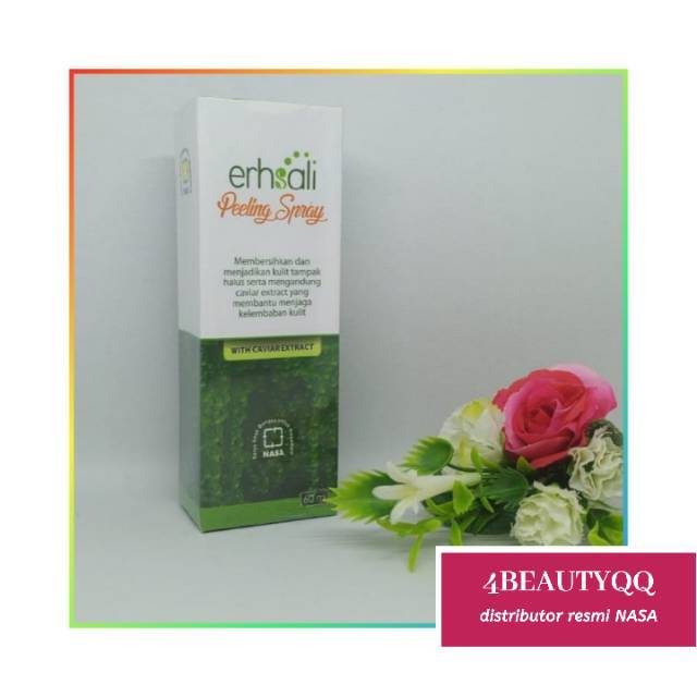 Pembersih wajah ershali peeling spray perontok daki