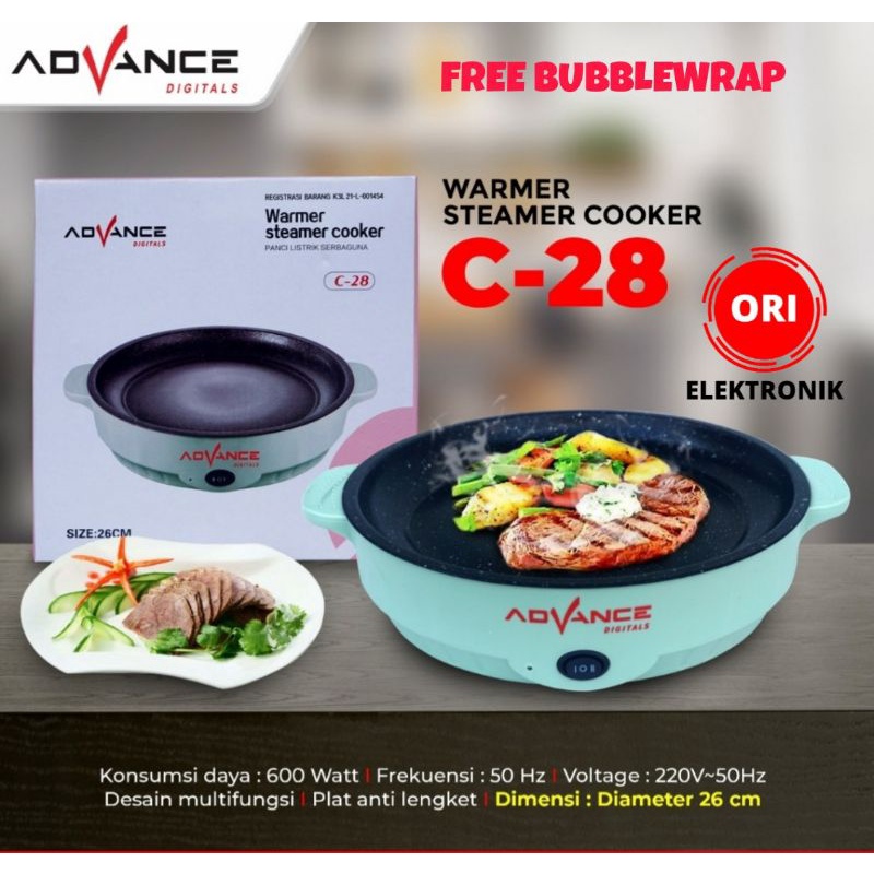 ADVANCE WARMER STEAMER COOKER/PANCI LISTRIK SERBAGUNA C-28