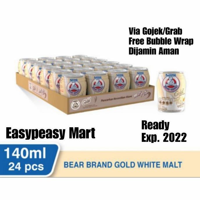 

[COD] NESTLE BEAR BRAND GOLD WHITE MALT 24 kaleng x 140 ml [COD]