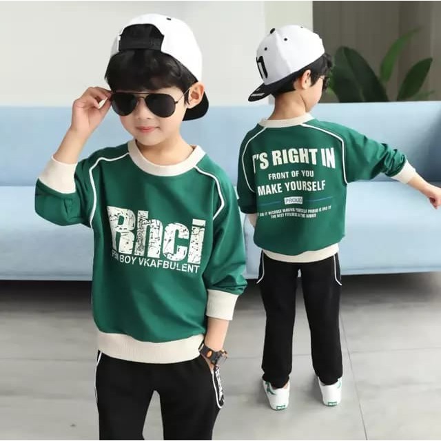 Tokomilkan - Sweater Anak Laki Laki RHCI Sweater / Sweater Anak Laki - laki 1 - 6 Tahun bahan fleece