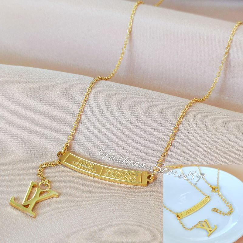 Kalung Fashion Titanium Impor Antikarat wanita Premium Quality