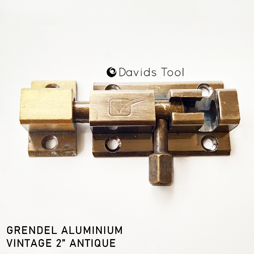 Grendel Pintu Gerendel Jendela Grandel Slot Aluminium Vintage 2 Inch