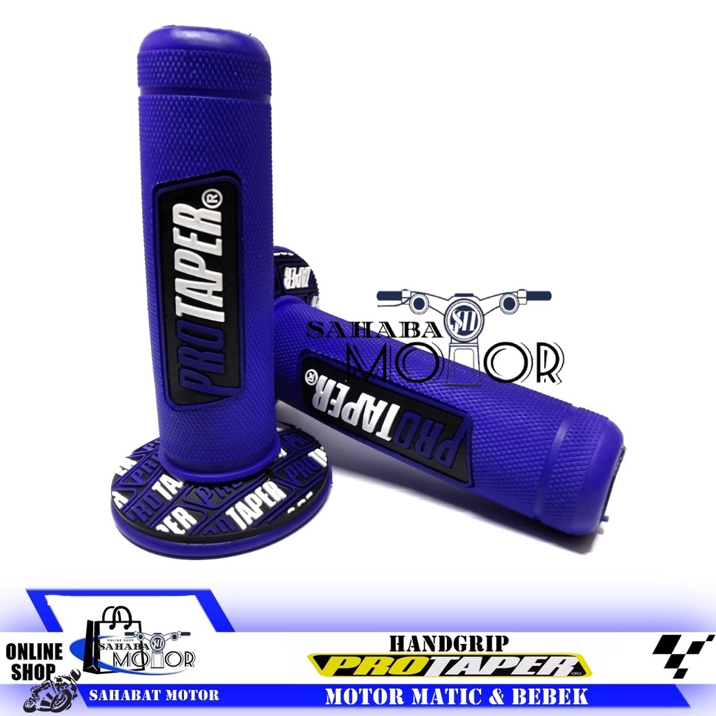 HandGrip Motor Karet Gas Empuk Model Protaper Untuk Motor -BIRU