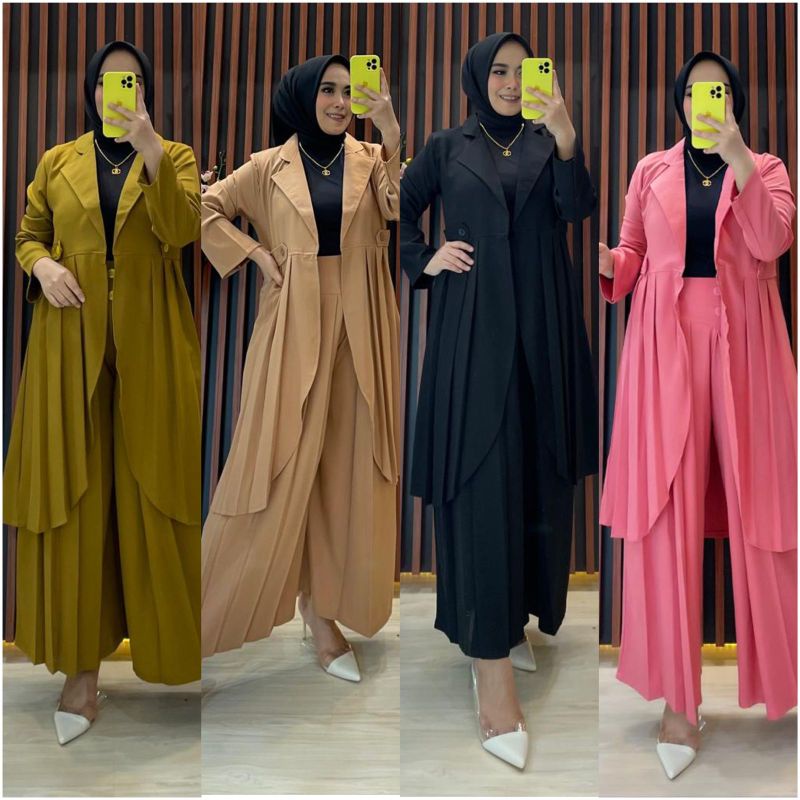 comfy set kulot /setelan kulot /setelan celana kulot/setelan blazer set kulot