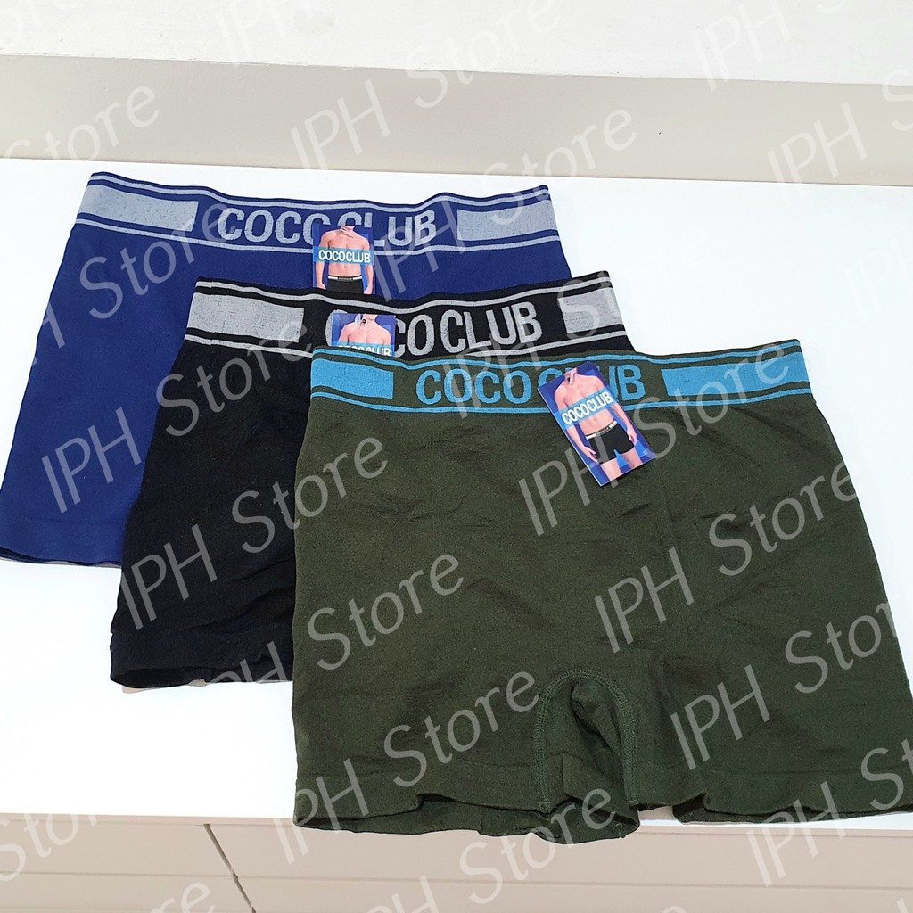 Celana Dalam / Underwear Boxer Pria Coco Club 3242 (Bahan Rajut)