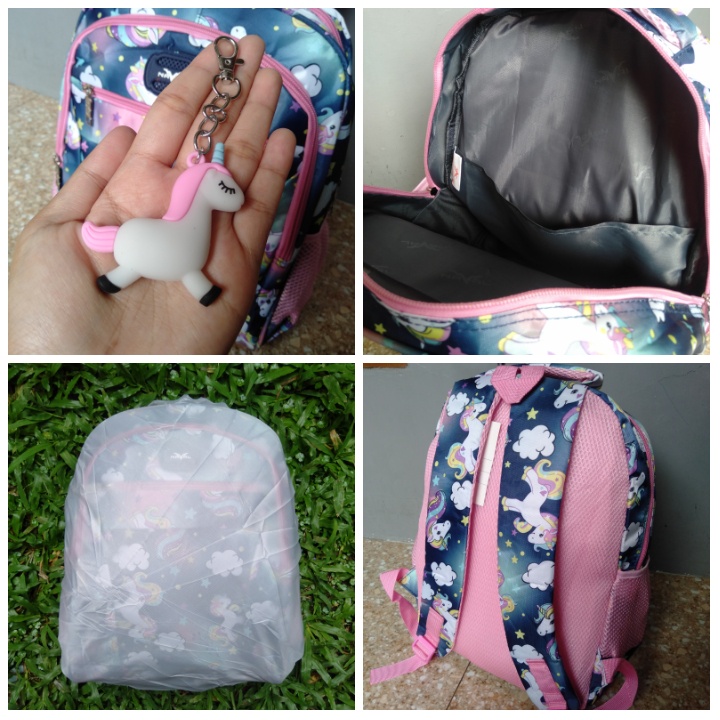 Tas Ransel Sekolah Naval Original Rainbow Wing Unicorn