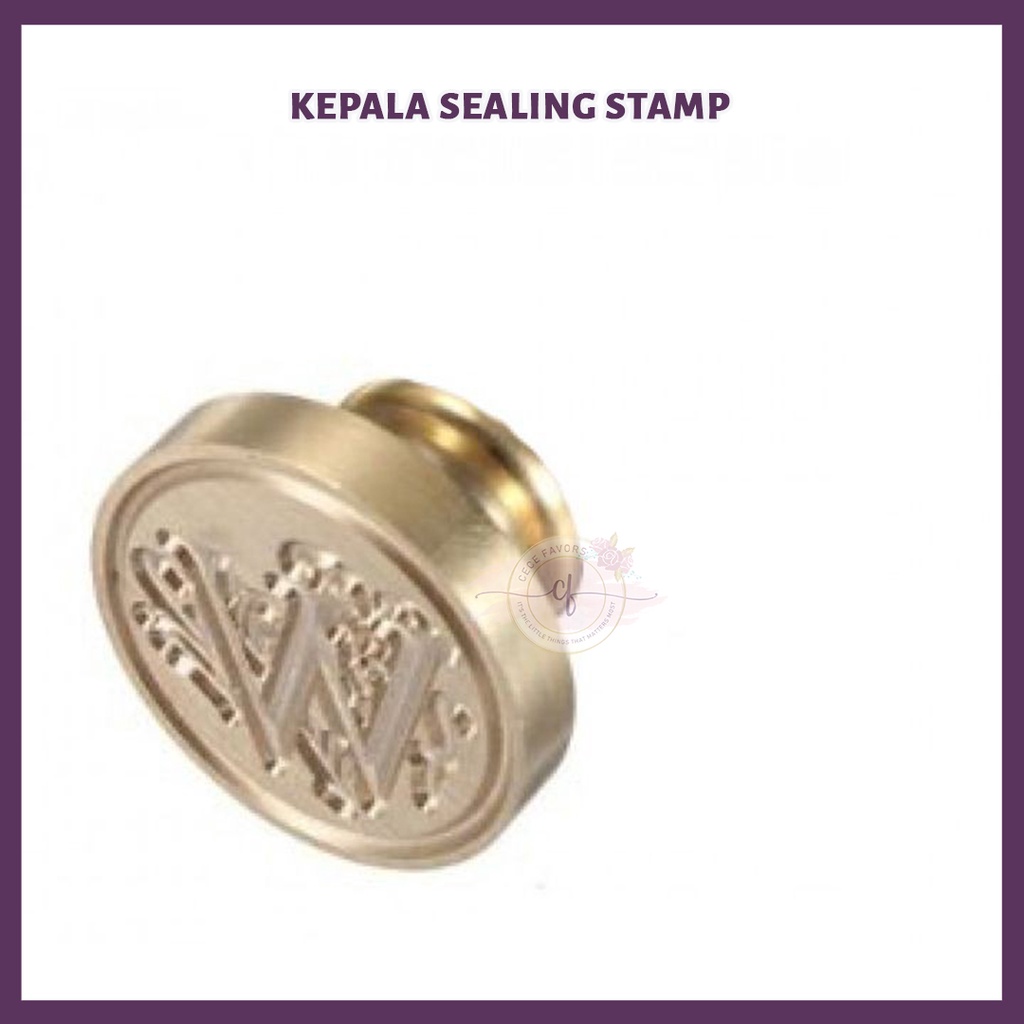 

Wax Seal Stamp Segel Surat Stempel Lilin Head Kepala Inisial Huruf