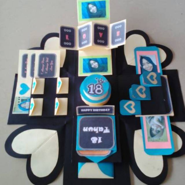 Explosion Box Hand Made Kado Ulang Tahun Kado Unik Buat Pacar KADO PACAR saya