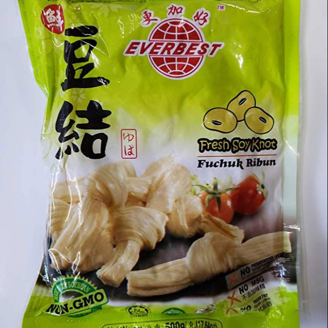 

Everbest fresh soy knot vegan tahu ikat basah Tao cie Vegetarian