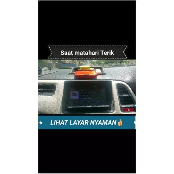 CANOPI-SUN PROTECTOR-ANTI SILAU UNTUK HEAD UNIT HONDA HRV-JAZZ-MOBILIO-BRIO SATYA ANTI PECAH-INJECTI