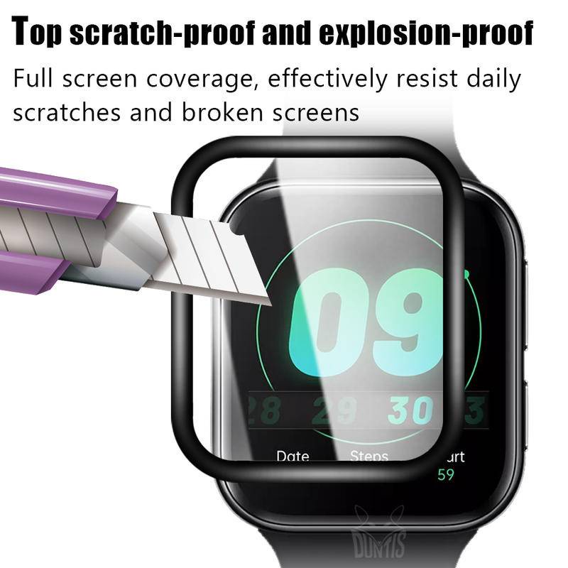 Pelindung Layar Tempered Glass 20D Curved Edge Anti Gores Untuk OPPO Watch