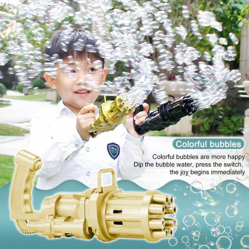 MAINAN BUBBLE ELEKTRIK GATTLING GUN/ MACHINE GUN ELEKTRIK BUBBLE/ GATTLING BUBBLE GUN TOYS