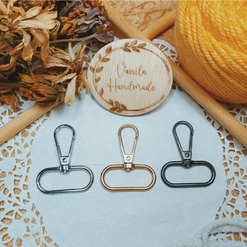 Kewkew Aksesoris Tas Kait Pengait Kaitan Tas Gantungan Kunci Besi 4cm