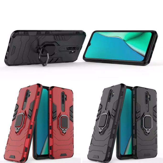 Pengiriman Cepat hard case..> Casing Hardcase Robot Oppo A9 A5 2020 Hard Back Case - Hitam BARANG