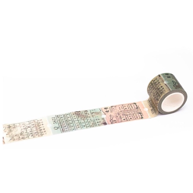 

[Roll] Washi Tape Bus Ticket