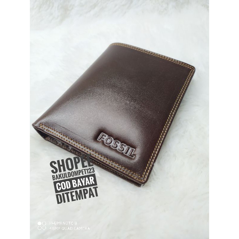 Dompet Pria Full Kulit Sapi Asli Lk Berdiri 13 Slot Kartu EMBOS KICKERS