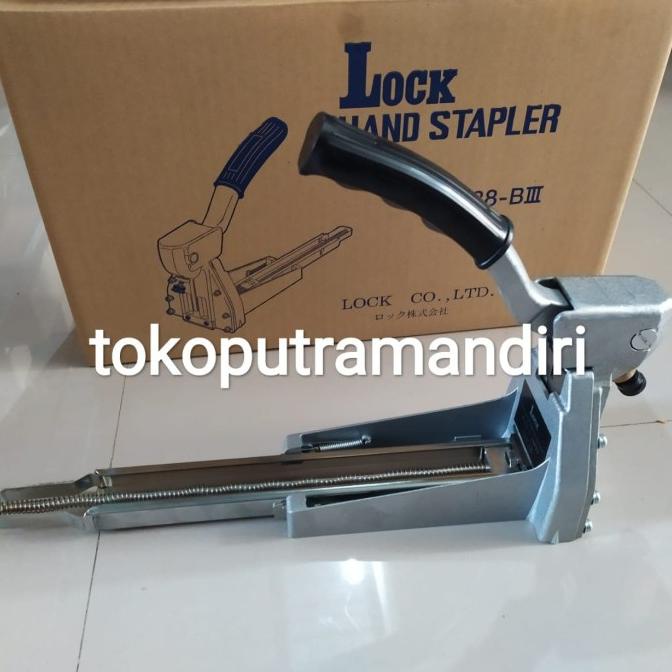 

Lock hand stapler 15 mm ASLI JAPAN / Alat Staples karton