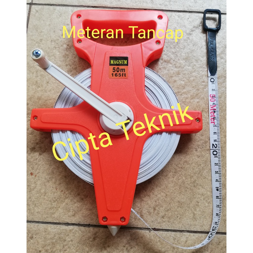 Meteran Tancap 50 Meter - Meteran roll 50meter