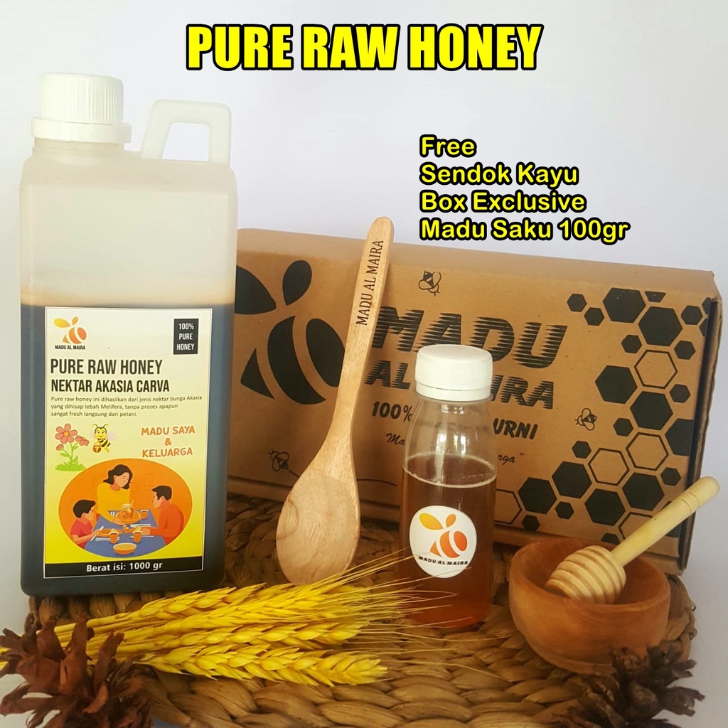 

Madu Murni Asli Nektar Bunga Akasia Sumatra [1Kg] 100% organik raw honey pati jawa tengah