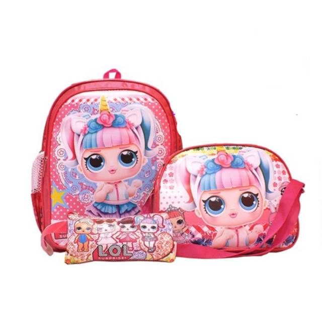 RANSEL SD MURAH ☆Tas Anak Sekolah Tk / Tas Sekolah Ransel Sd / Tas Karakter LOL/TAS LOL SD/ Tas SET