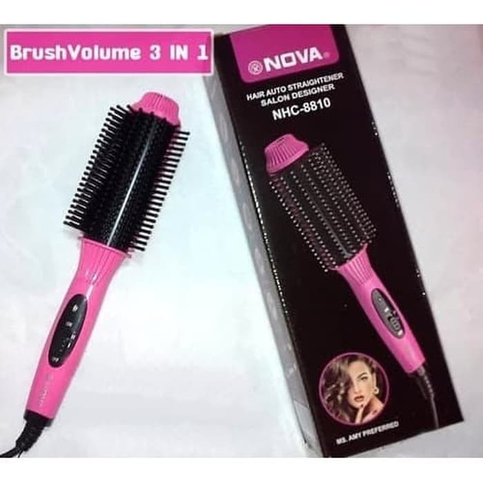 [ 8810 ] Catok Nova / Brush 3in1 Nova 8810 / Catok Rambut Volume