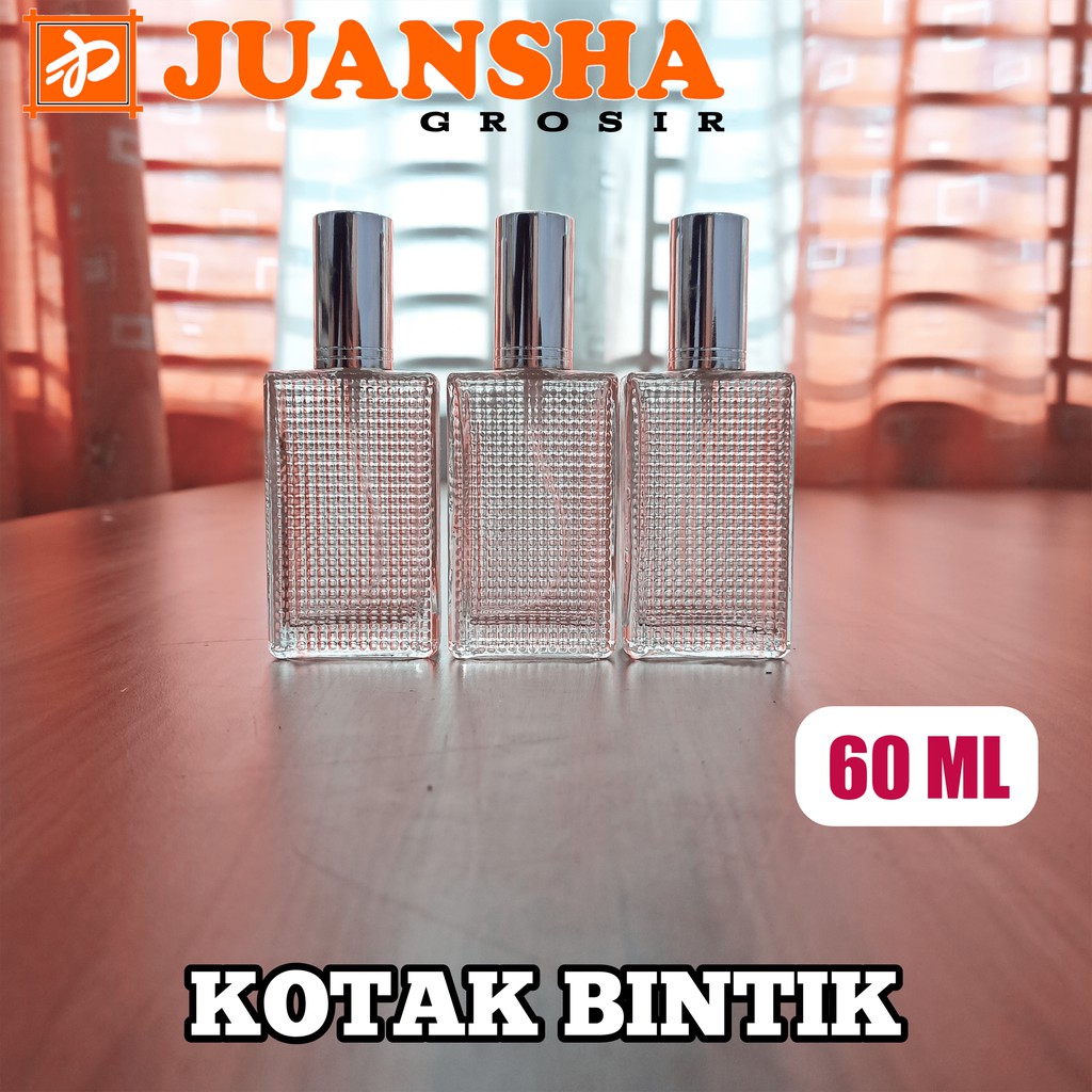 BOTOL PARFUM || KOTAK BINTIK || 60ML SPRAY || DRAT || BOTOL PARFUME II PERLUSIN