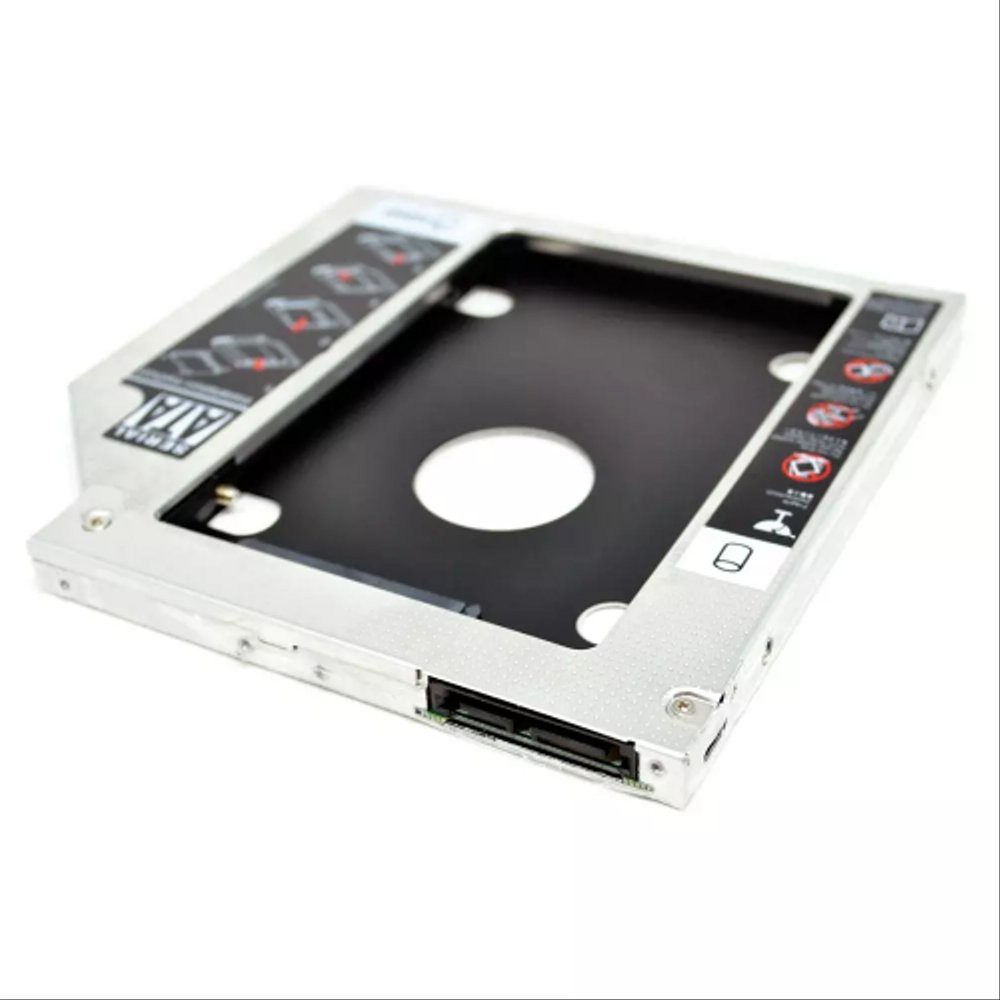 Caddy Penggati DVD ke Hardisk HDD SSD 9.5mm Slim SATA Laptop Notebook Fujitsu Asus Acer Lenovo