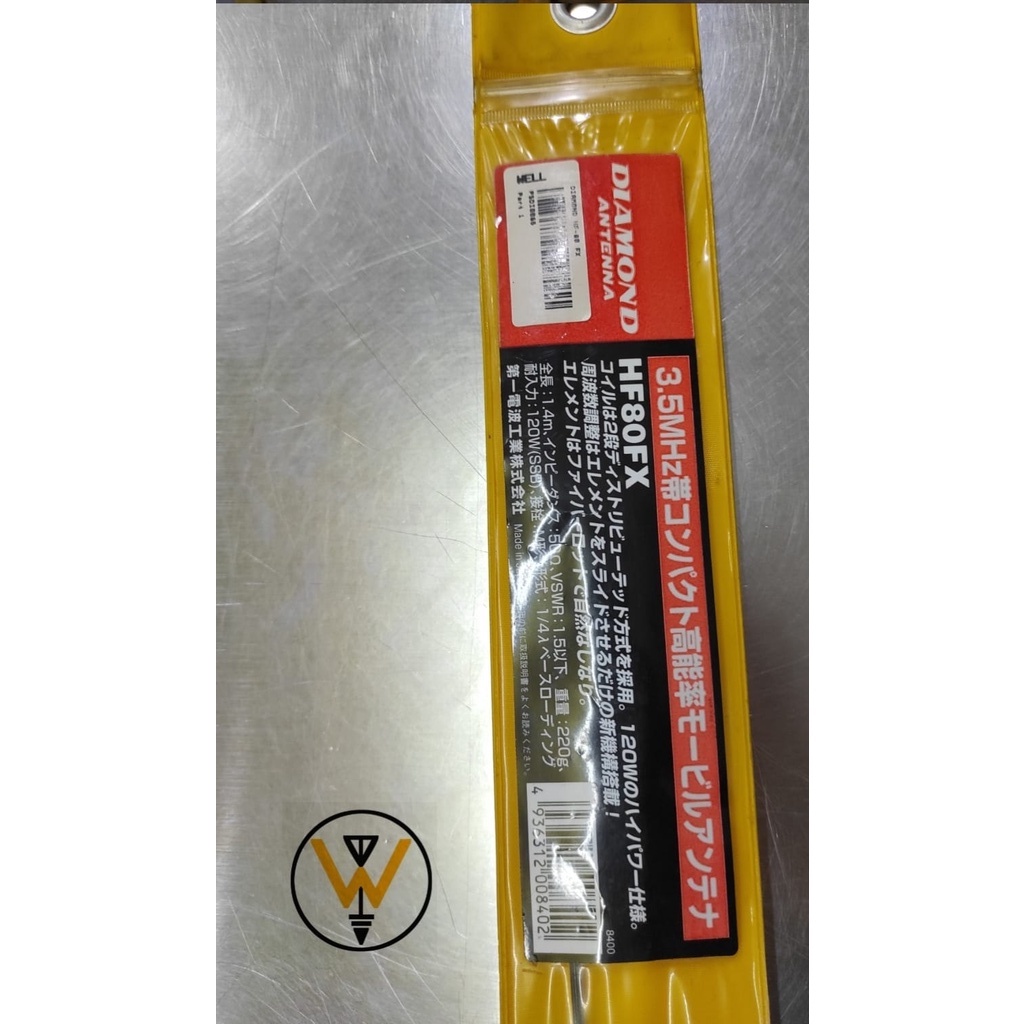 DIAMOND HF-80FX HF ANTENNA MOBIL 3,5MHZ DIAMOND ANTENNA HF80FX ANTENA MOBIL HF ORI 3,5MHz 140cm RADI