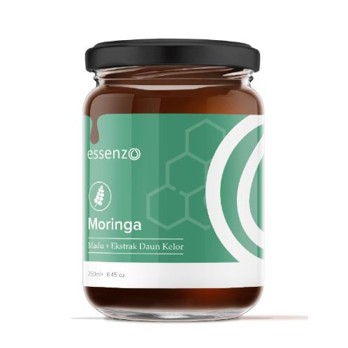 

Madu plus Ekstrak Daun Kelor/ Katuk - Penambah Produksi ASI - Moringa Honey Essenzo