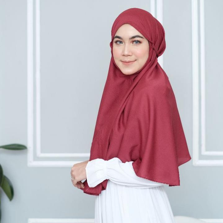 Termurah JILBAB BERGO MARYAM TALI NON PAD || KERUDUNG BERGO MARYAM TALI DIAMOND CREPE PREMIUM 75X90C