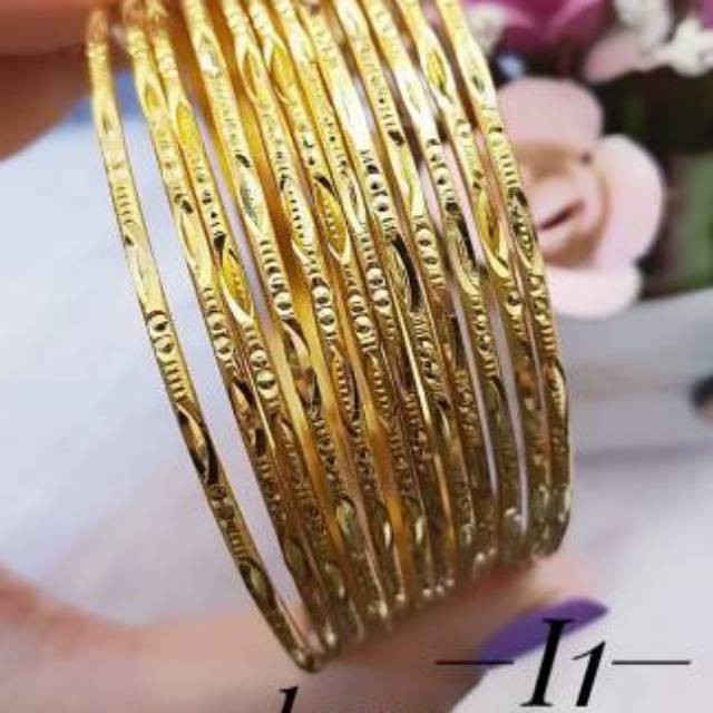 Xuping gelang keroncong lapis emas 24k