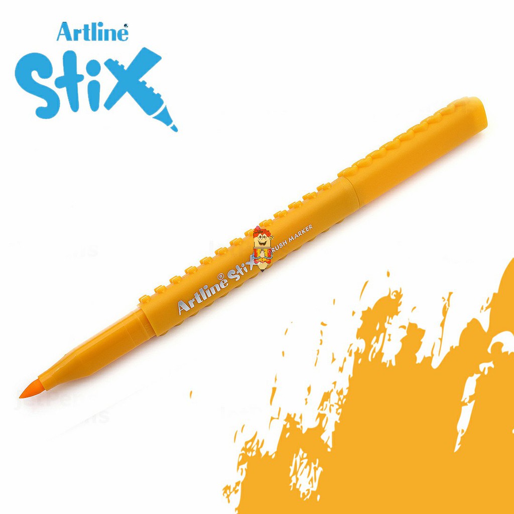 

Artline Stix Brush Marker - Yellow / Brush Pen