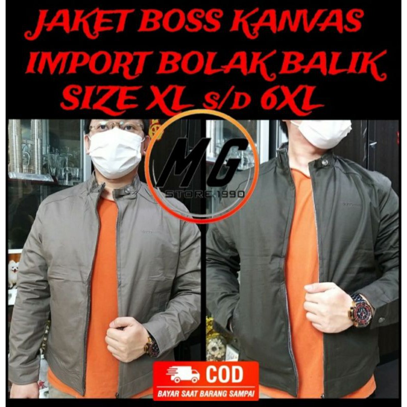 JAKET CLASSIC IMPORT PREMIUM BOLAK BALIK JUMBO BIG SIZE PRIA LAKI LAKI