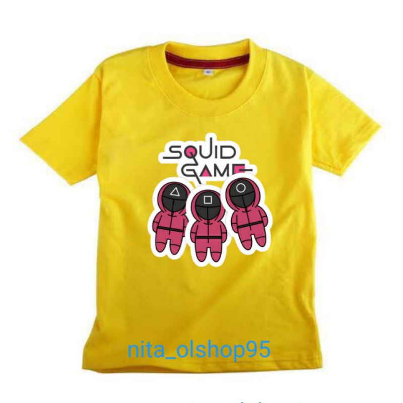 baju squad game kaos anak karakter terlaris