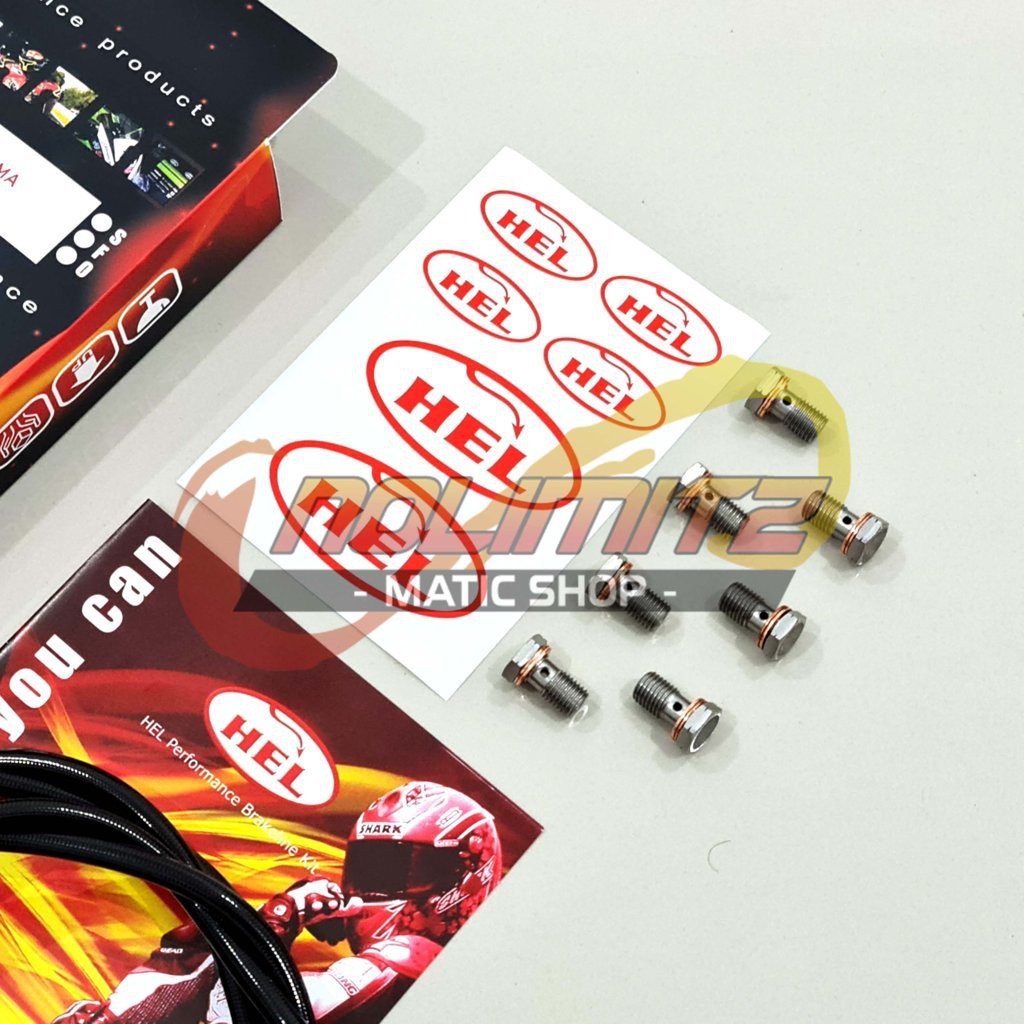 Selang Rem Brake Line Racing HEL Infinit Carbon ABS ADV PCX 150 Vario PCX 160