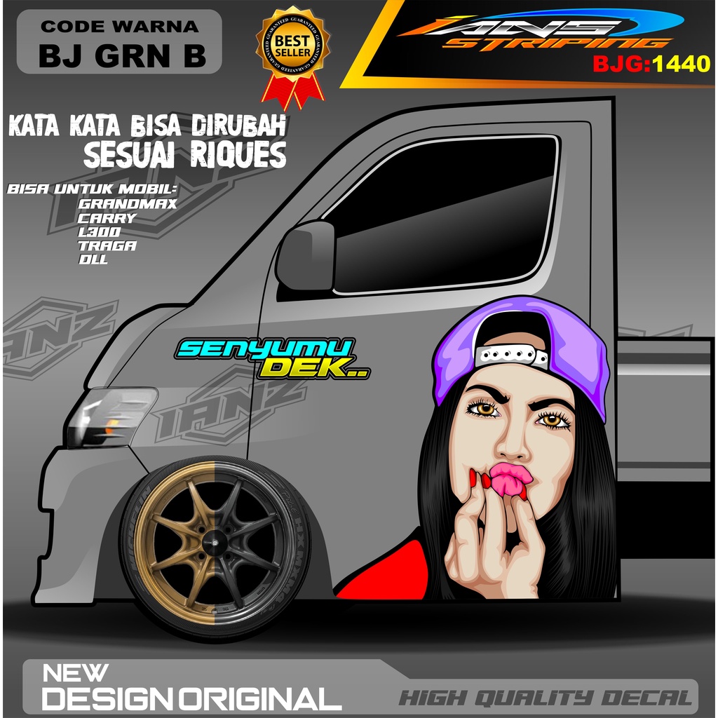 DECAL STIKER PINTU GRANMAX / DECAL PINTU L300 / STIKER MOBIL PICK UP