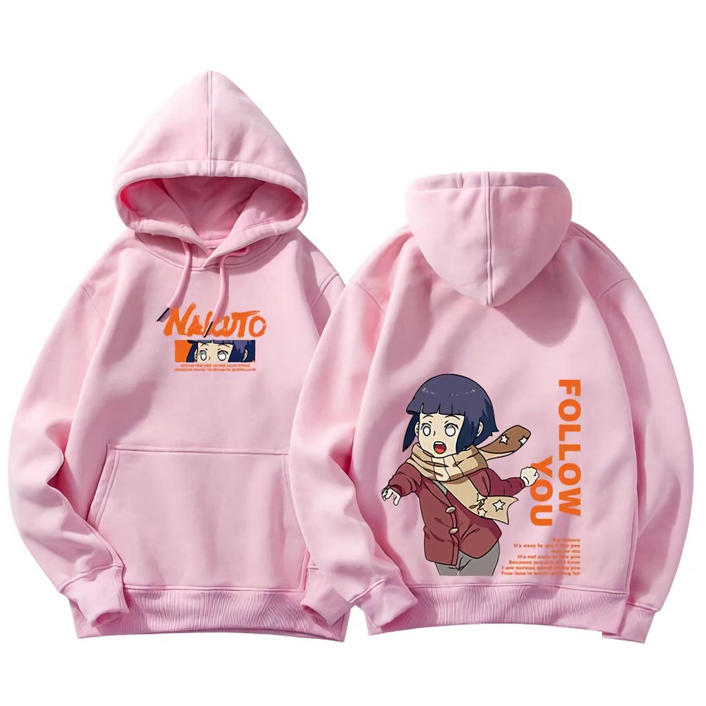 Hoodie Naruto x Hinata Couple Anime Manga Premium Unisex