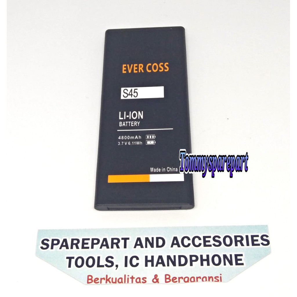 BATERAI EVERCOSS S45 DOUBLE POWER 4800 MAH TERBAIK