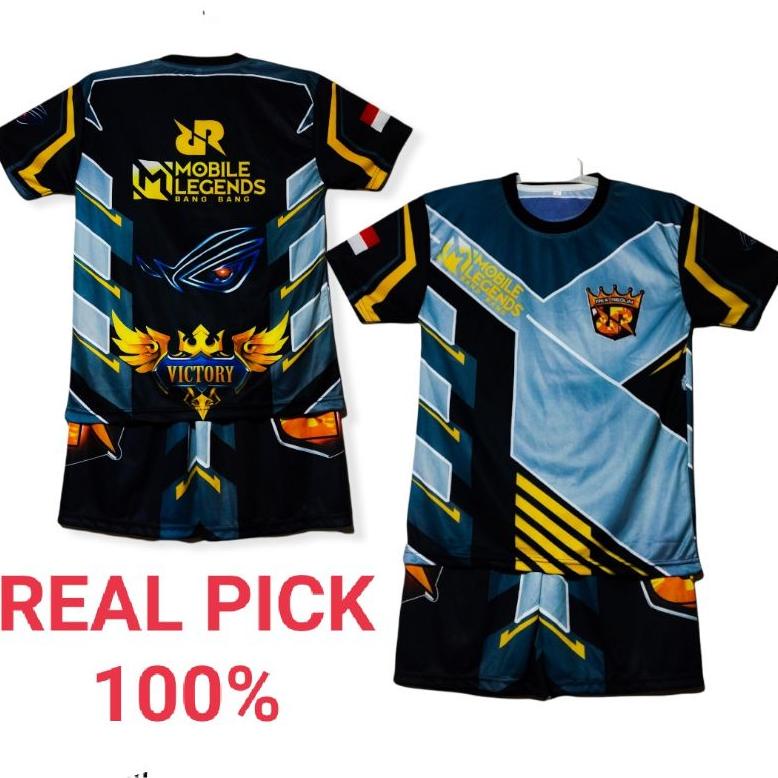 SETELAN BAJU JERSEY GAMING FF ANAK ANAK, SETELAN BAJU JERSEY GAMING ML ANAK ANAK