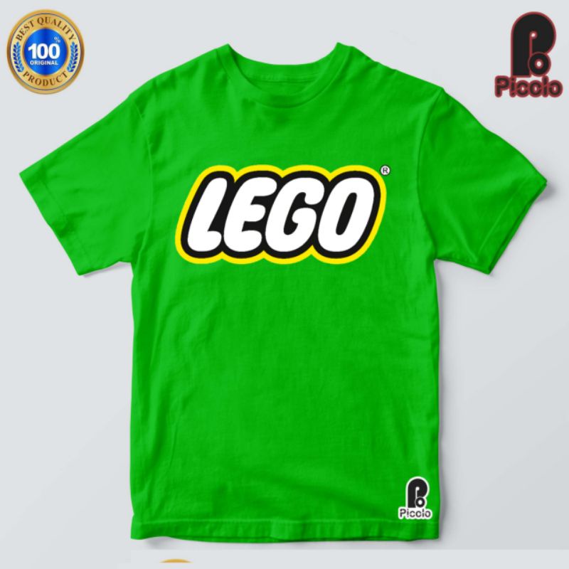 baju kaos anak logo lego bahan premium atasan