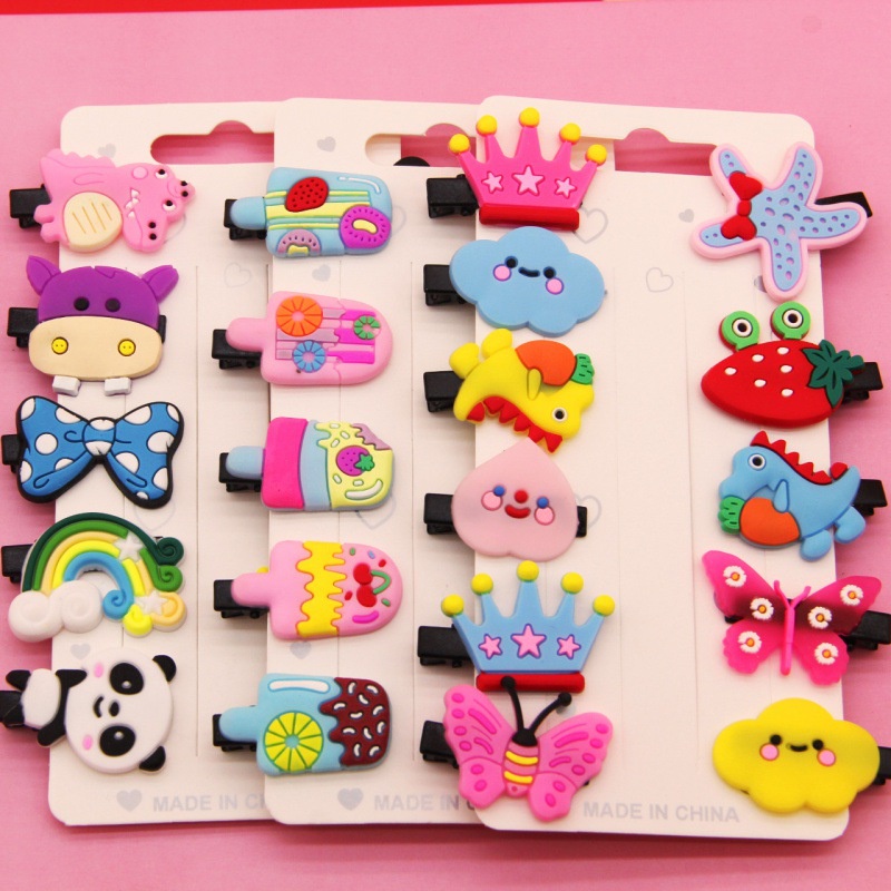 Jepitan Rambut Anak Set 10Pcs Motif Karakter Kartun Hairpin Hairclips Perempuan 119