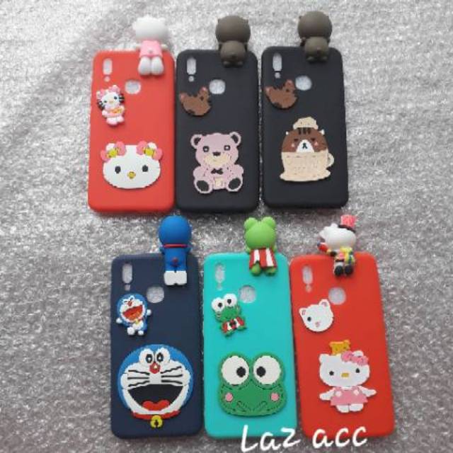 Case vivo Y91 2018 karakter intip softcase casing silikon