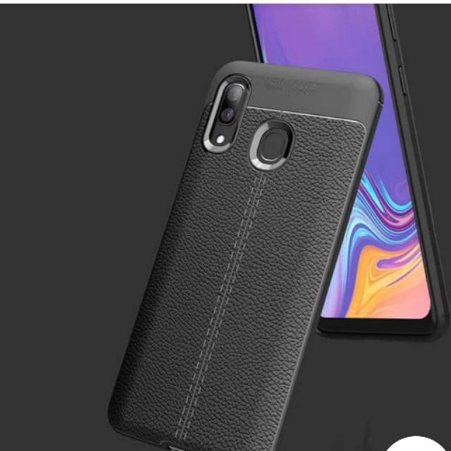 Leather softcase samsung A8 2018/A7 2018