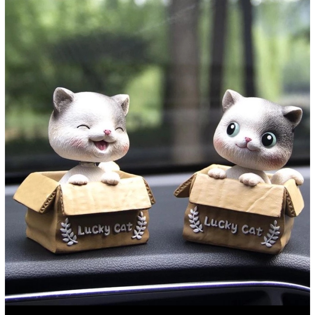 PAJANGAN DASHBOARD MOBIL - KUCING KITTEN KEPALA GOYANG