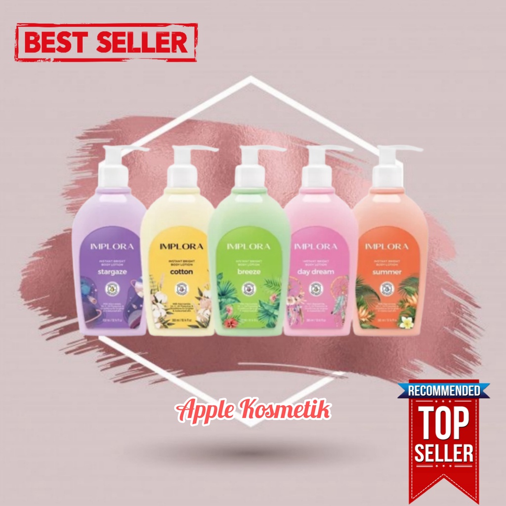 IMPLORA INSTANT BRIGHT BODY LOTION 300ML BPOM BARU