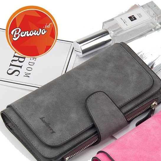 Dompet Wanita Lipat Panjang Baellerry Terbaru - DW07-Abu-Abu Tua
