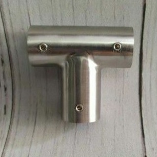 Tube Connector Konektor Pipa 19mm Pegangan Pipa Kaca T Shower 203