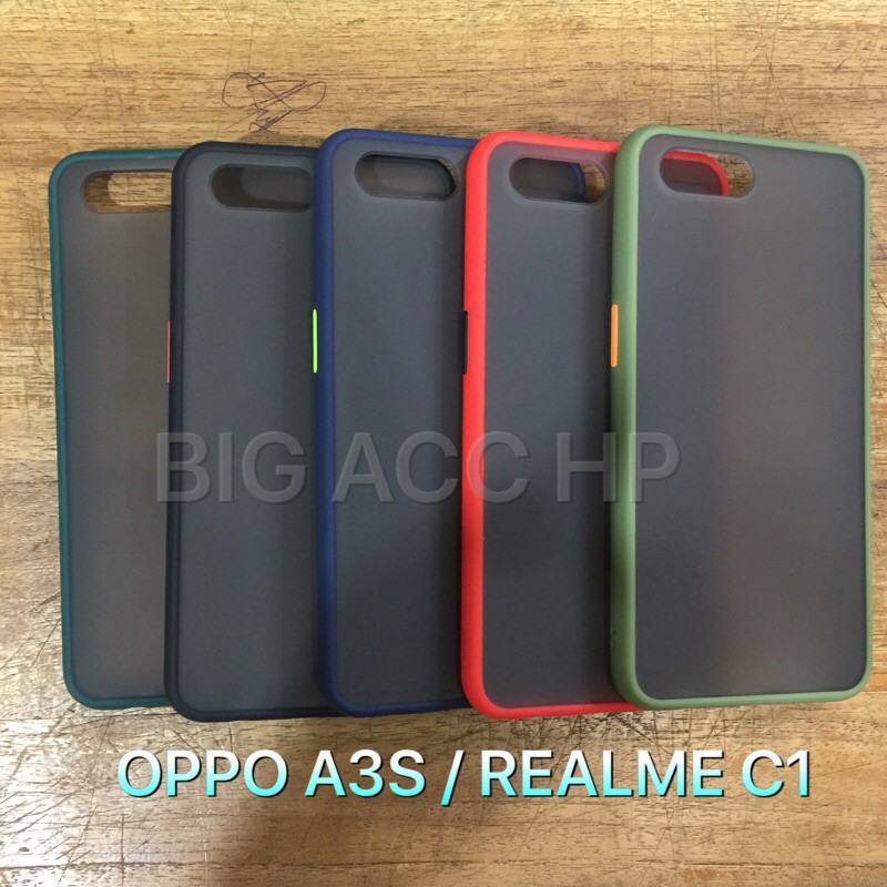 OPPO A3S , REALME C1 Case Bumper Candy Aero Hybrid