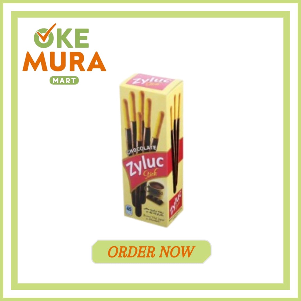 

BISKITOP - ZYLUC STICK COKLAT BOX 33G BISKUIT STICK KUE KERING STICK ANAK DEWASA ENAK RENYAH COKLAT