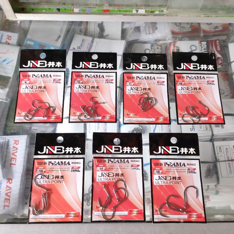 Kail Pancing JNB Iseama Ring 1028BN Power Carbon Hooks